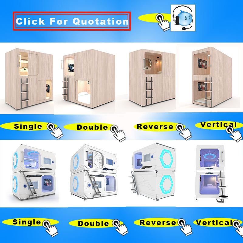 Thumbnail: Sleeping Pod Container Capsule Hotel Bed Sleeping Pods
