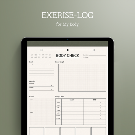 Exercise - Log (for i Pad, Galaxy tab / Digital file / hyperlink PDF)