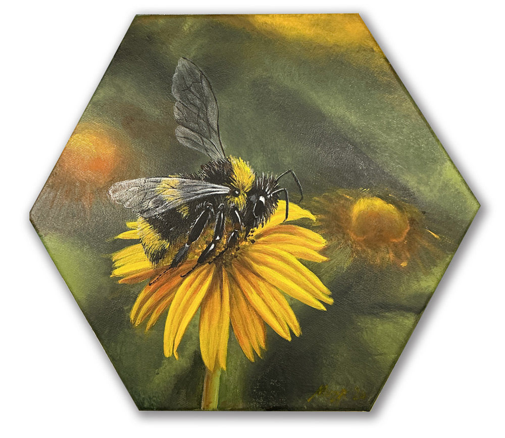 ACRYLIC PAINTING - Bumblebee 2
