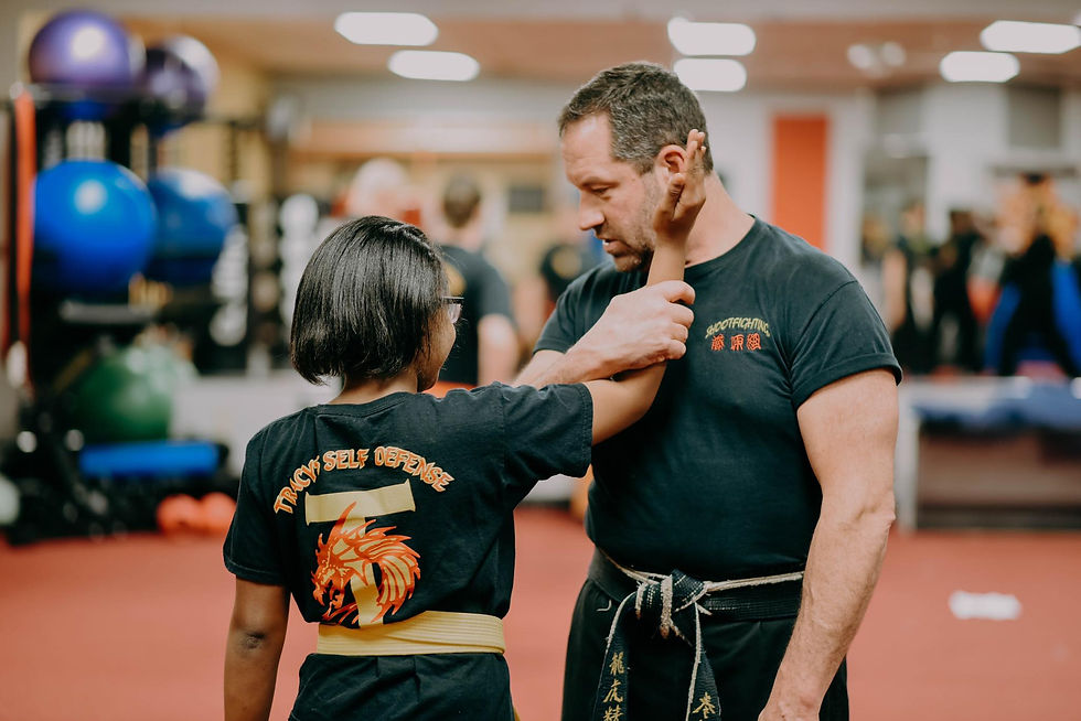 Tracy's Kenpo is a unique and highly successful fighting system combining the most effective self-defense techniques of the ancient Chinese with the innovative ideas and concepts of successful TRACY competition. TRACY'S has revamped the traditional method of instruction into more positive learning concepts which allow us to provide private instruction for the same cost that most others charge for group instruction.