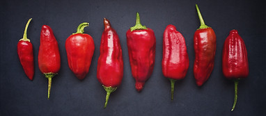 Dosettes de piment rouge