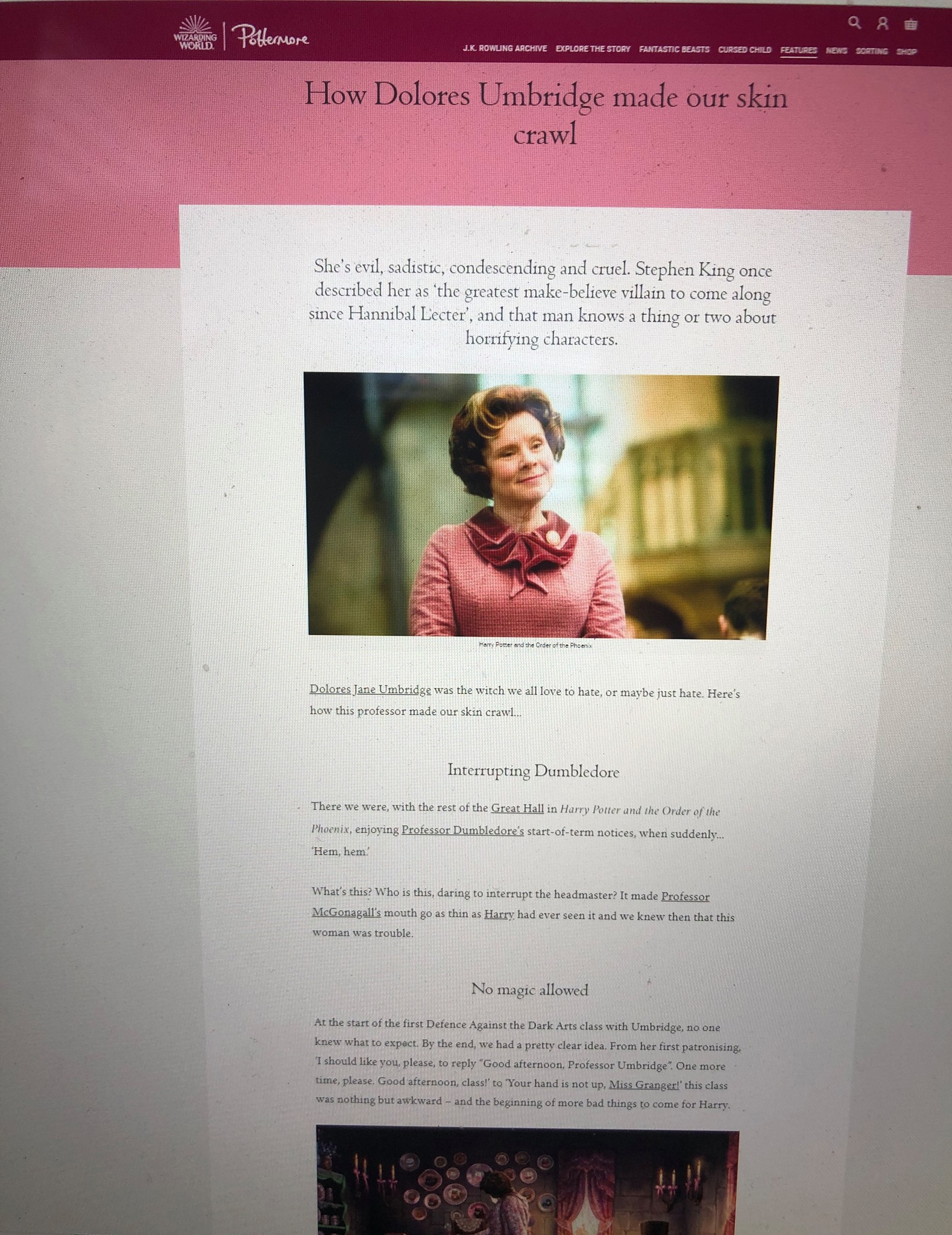 Dolores Umbridge feature