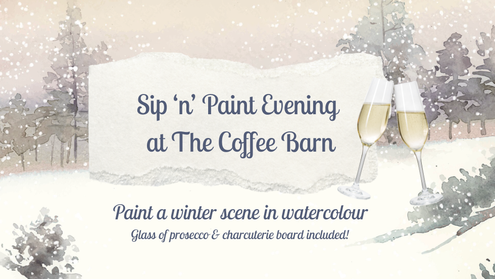 Sip 'n' Paint at The Coffee Barn - Watercolour Winter Scene