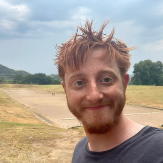 Me in front of the olympus race track