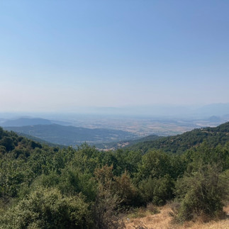 Meteora valley from the distance
