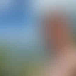 Me in front a palm tree and a clear blue Croatian sea