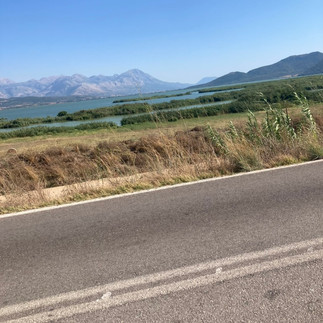 Mountains over the sea