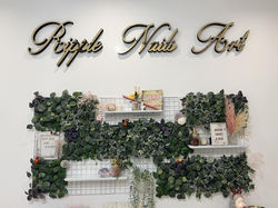 Ripple nails art美甲 鈦金泡棉字