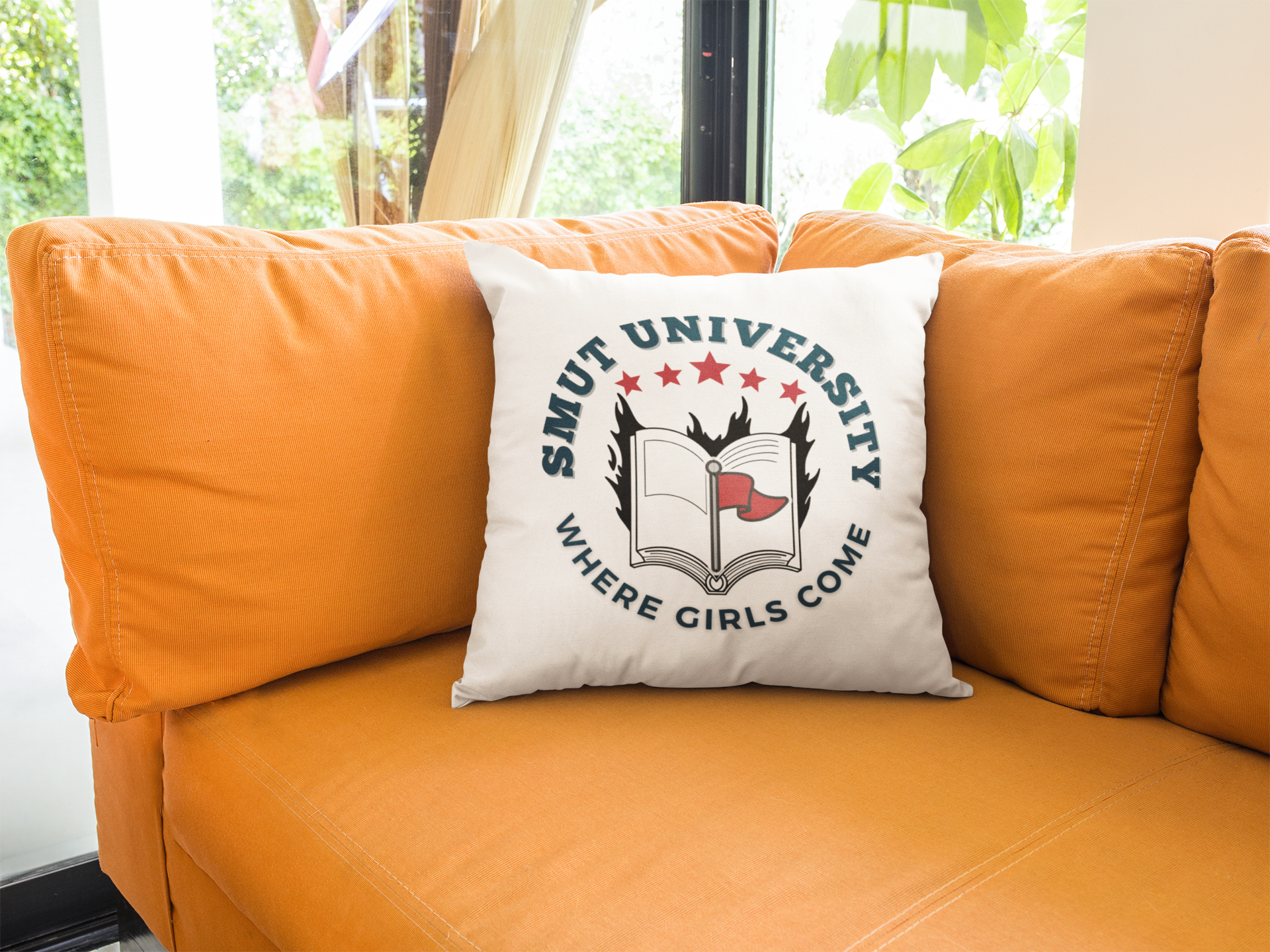 Smut University Throw Pillow