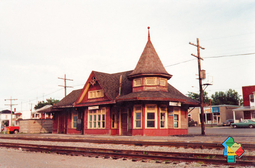 Gare d’Acton Vale en 1982