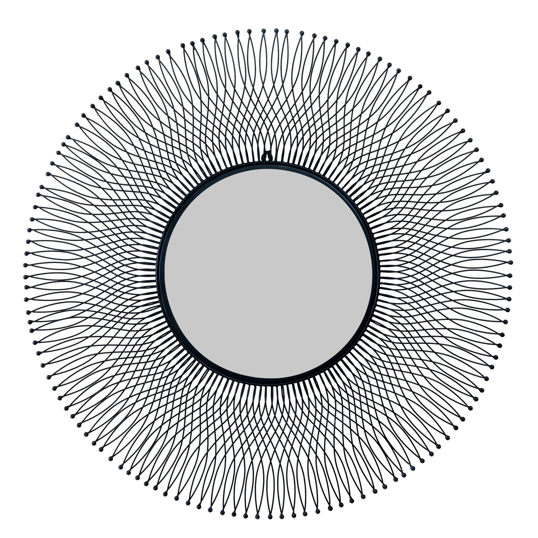 Rio Black Large Wire Mirror (23107)