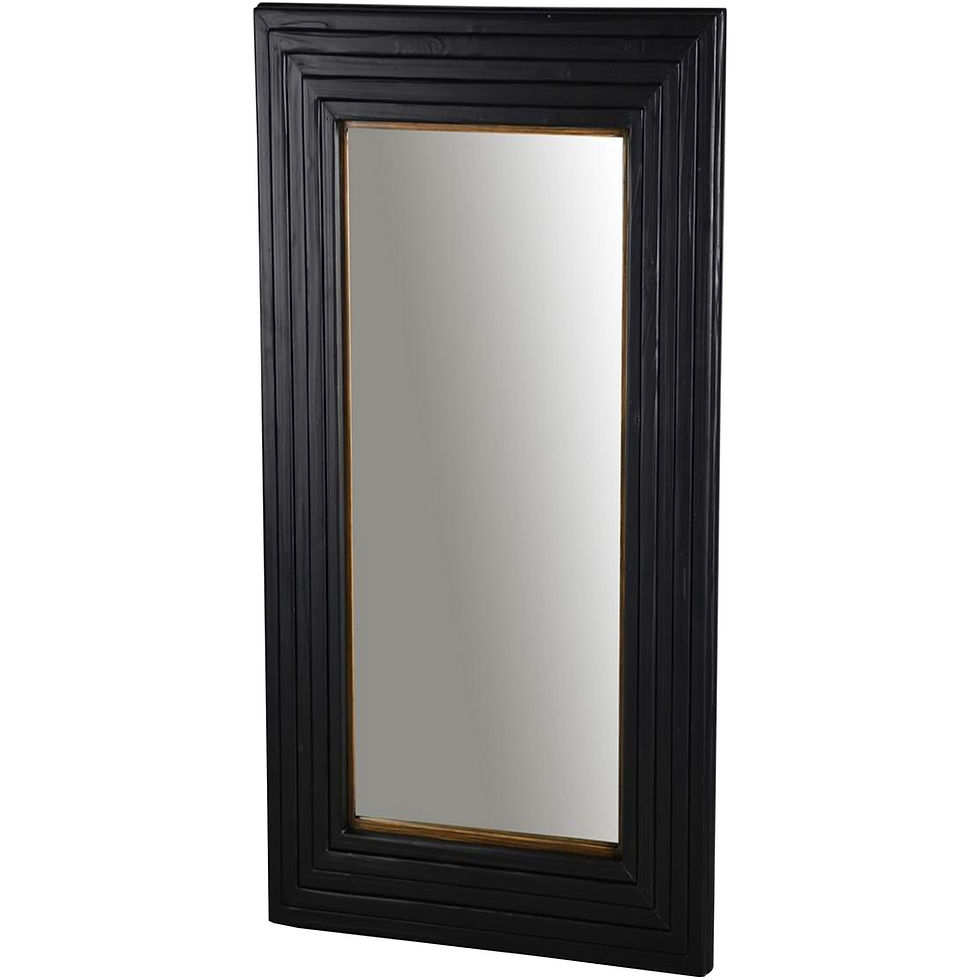 Lennox Black Wall Mirror (23957)