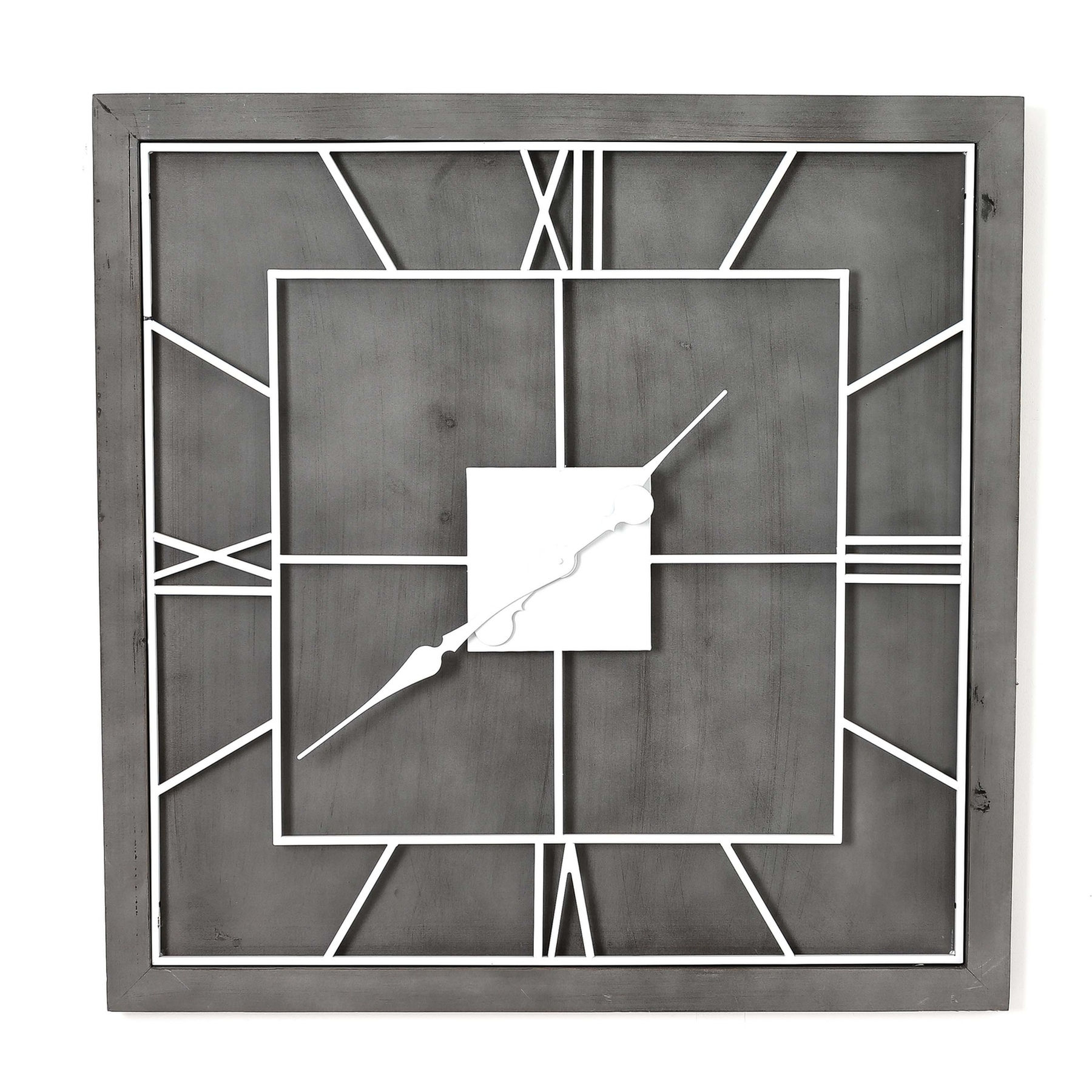 Williston Grey Square Wall Clock (21647)