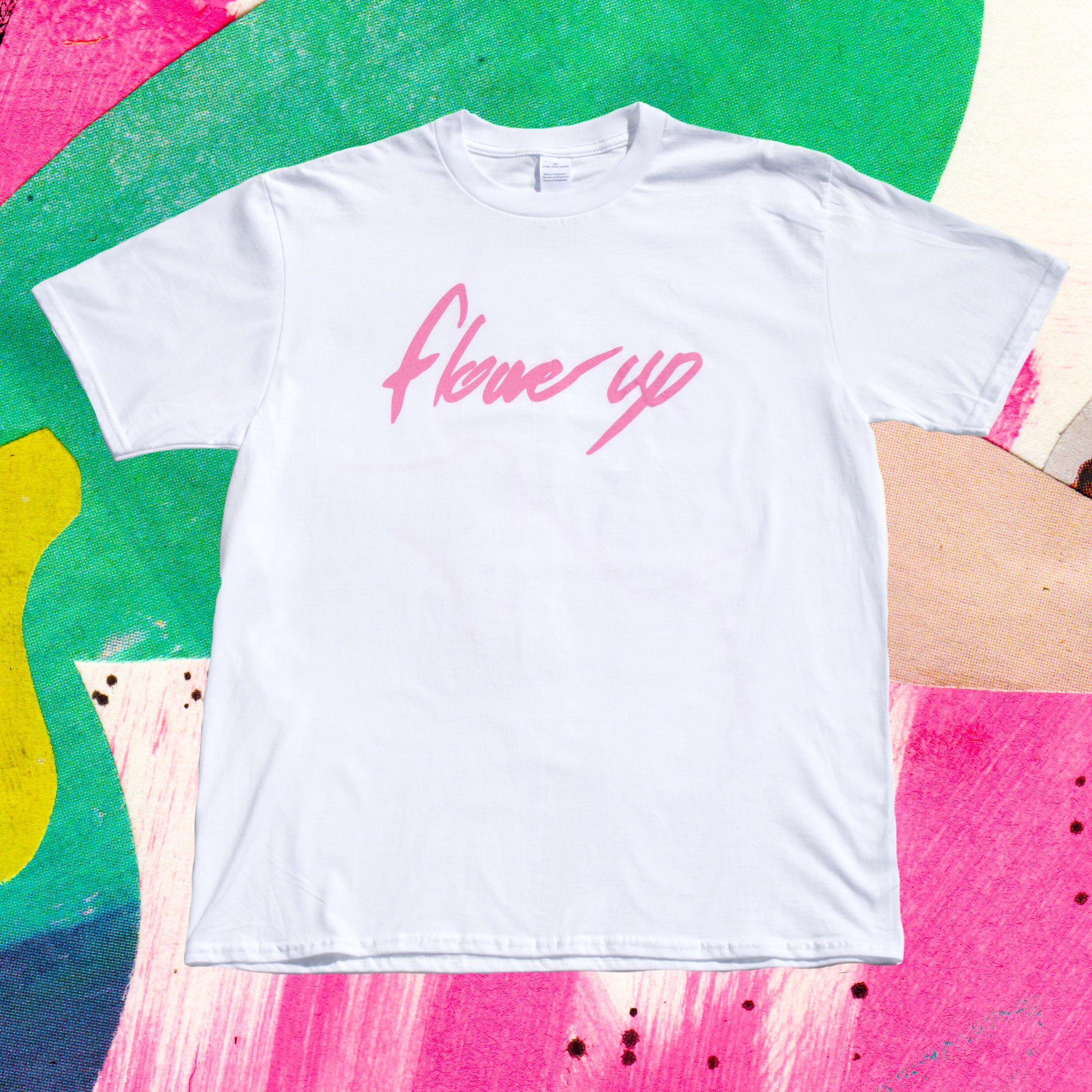 UNISEX FLOWERY GOODNESS WHITE TEE