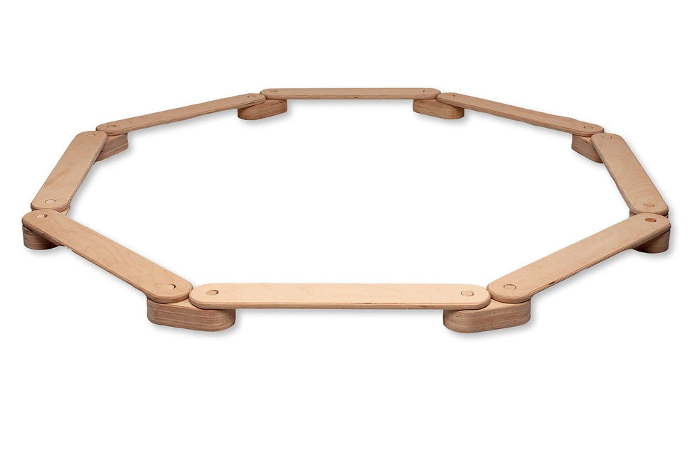 Thumbnail: Montessori Balance Beam en Stapstenen set