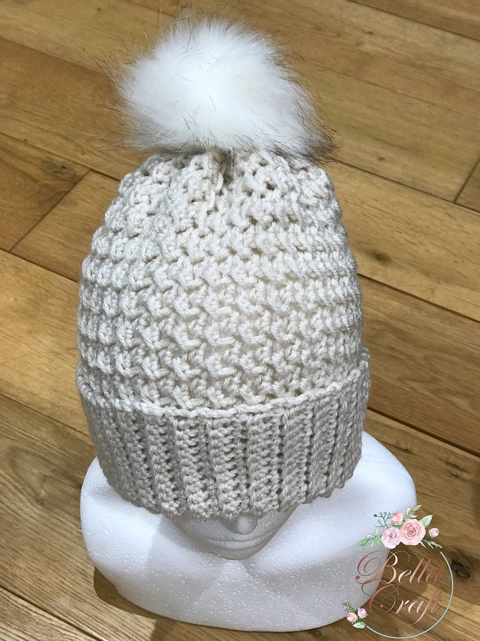 Thumbnail: Crochet Hat with fold up design