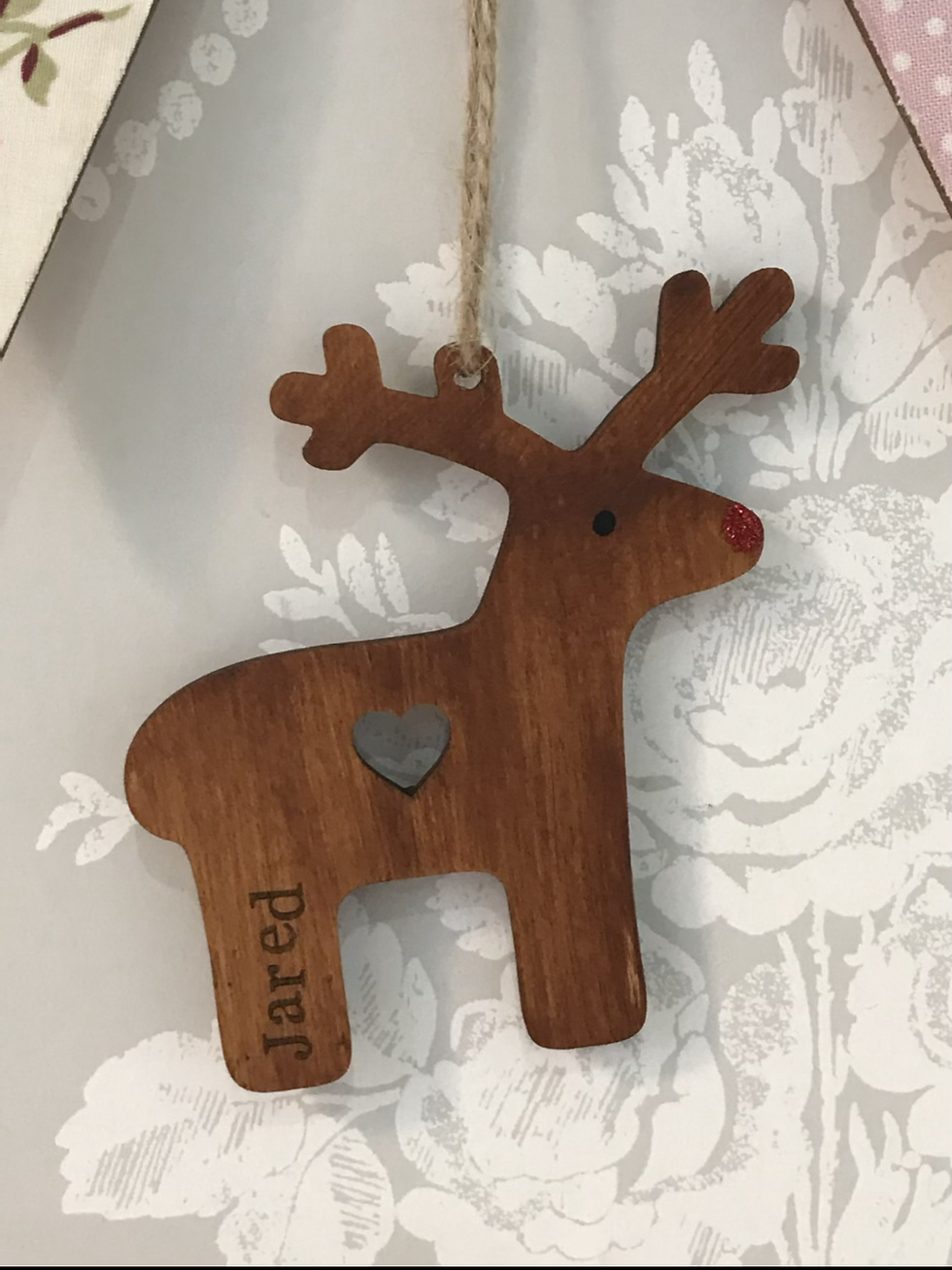 Thumbnail: Personalised Reindeer decoration