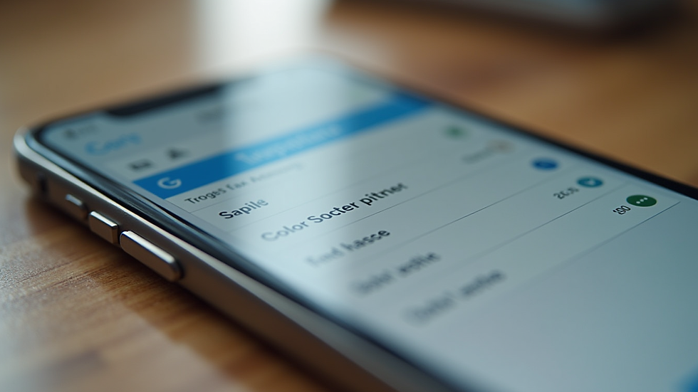 Close-up view of a smartphone displaying a tax filing app interface