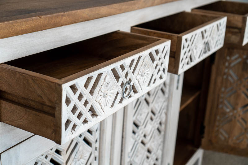 Thumbnail: Wodoen Carved Side Board