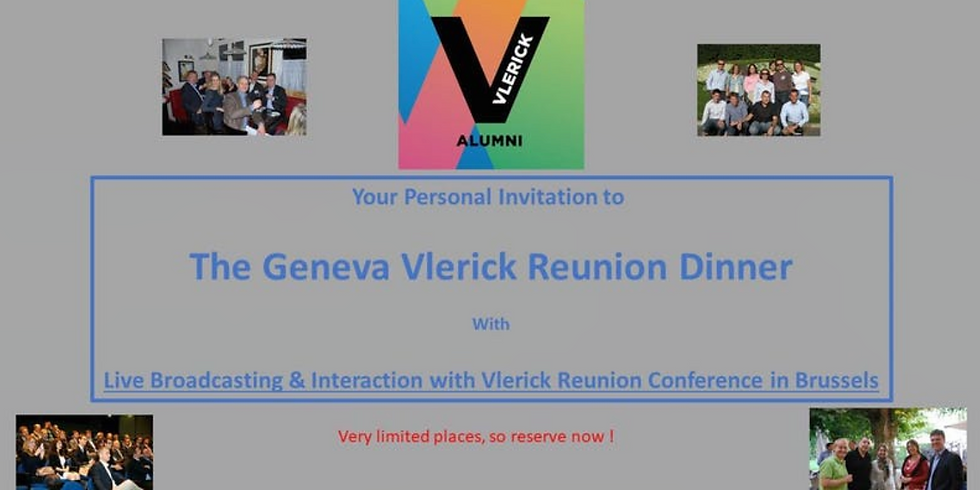 The Vlerick Global Alumni Winter Reunion Dinner: With Live Broadcast from Geneva