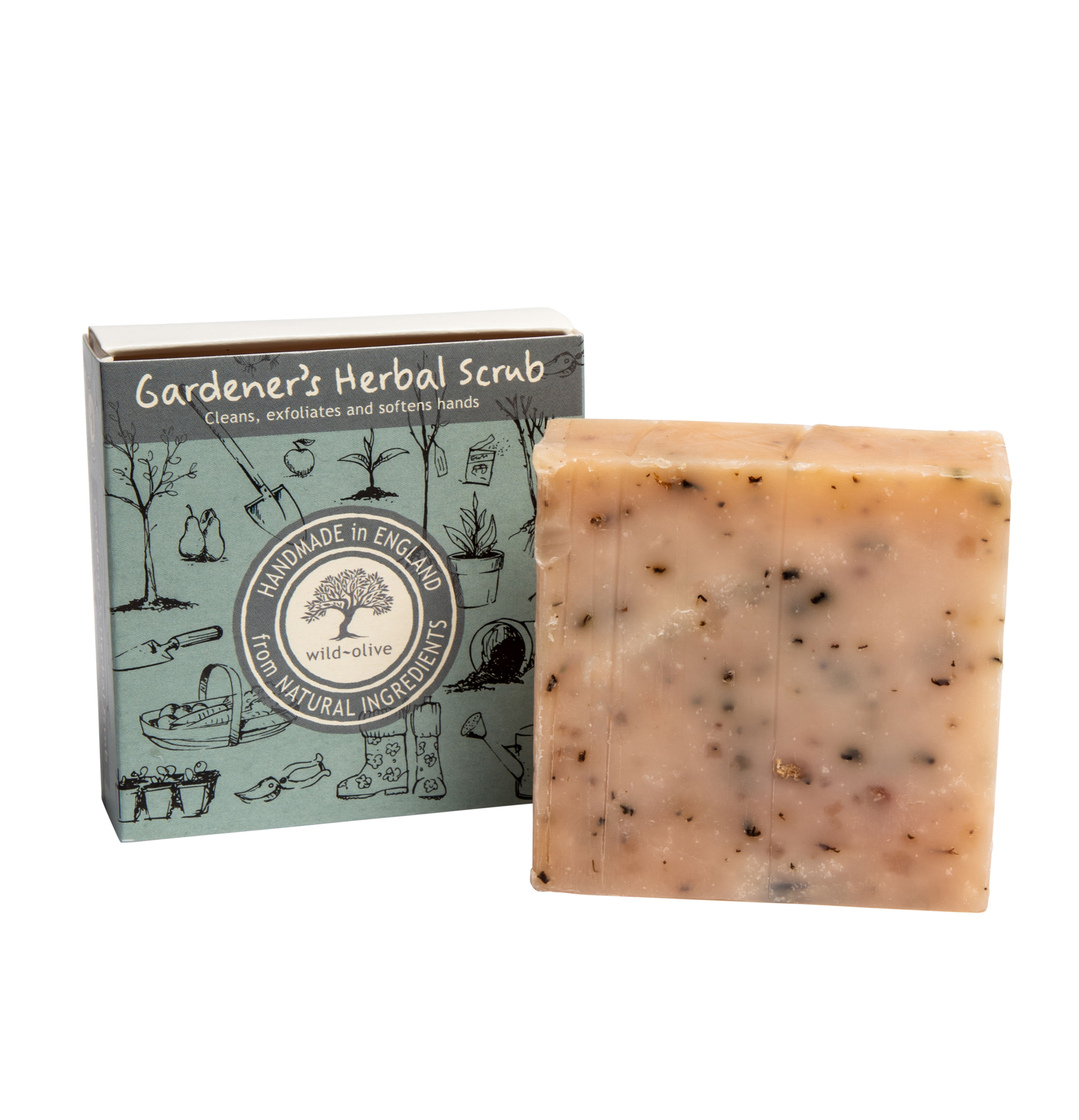 100G Herbal Gardeners Scrub Soap