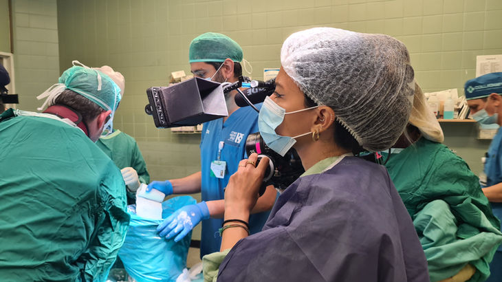 Documentary film shoot in Hospital