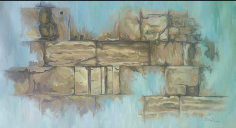 kotel up close, judaica fine art, jewish spiritual art