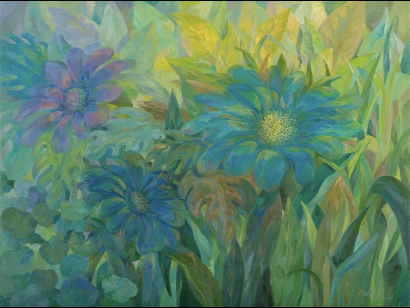 jennie mohl art, judaica artwork, floral art, nature art