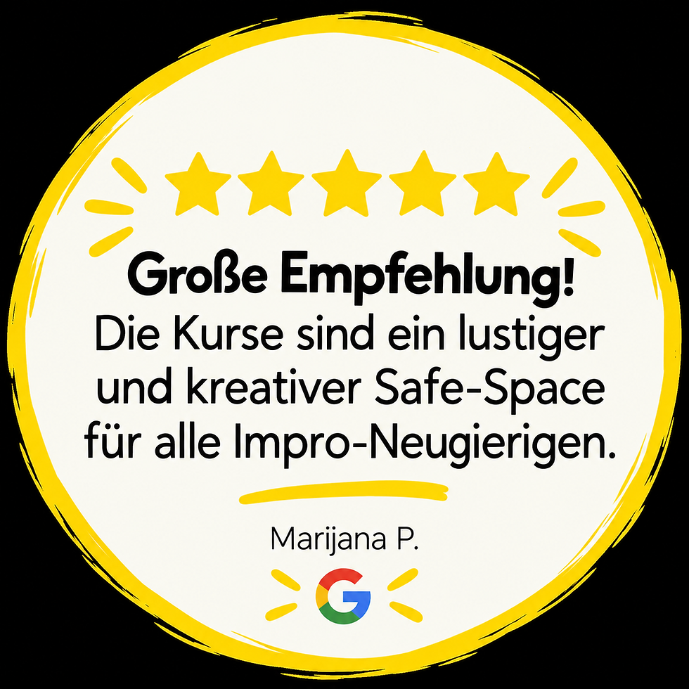 Moderne Google-Bewertungsplakette in Gelb