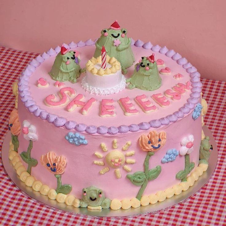 Frog Garden Party Kids Cake Class