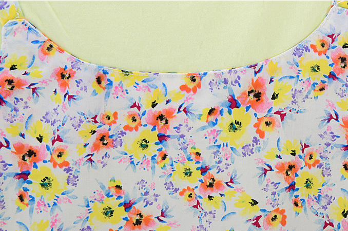 Thumbnail: [Curlysue] Floral Bustier T-shirt