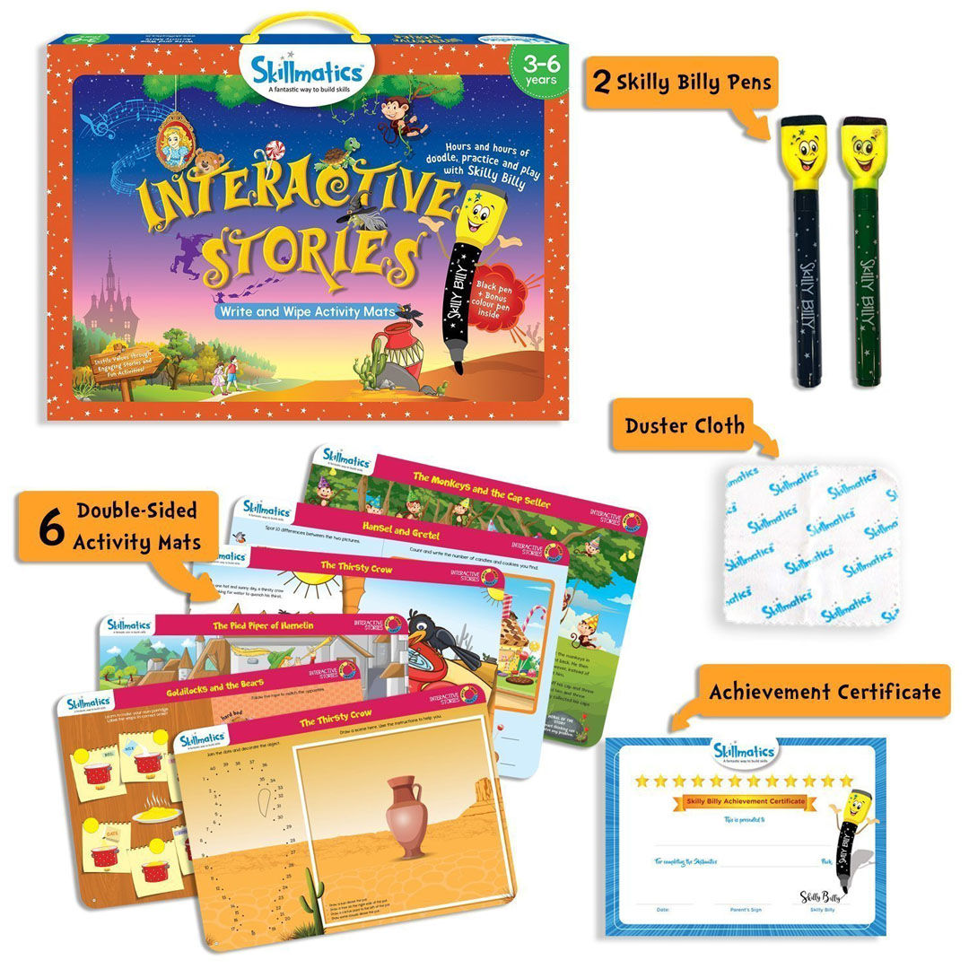 Skillmatics Interactive Stories - Teach Kids Reflective Thinking and Good Habits