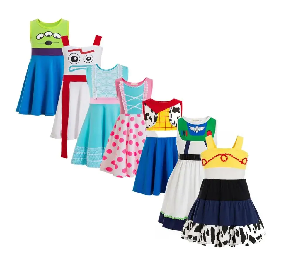 Jessie Costume Child Buzz Costume Cowgirl Jessie Tunic Tank Dress Toddler