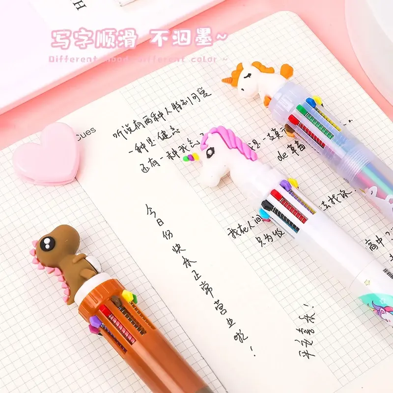 Thumbnail: Kawaii 10 Colors Ballpoint Gel Pens