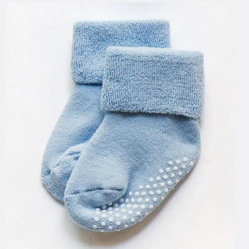 Thumbnail: 2Pair New Autumn and Winter Thick Baby Toddler Socks Cotton Non-Slip Baby Floor