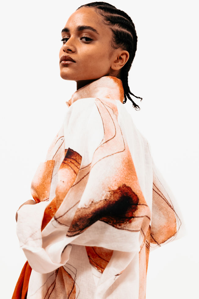 Thumbnail: Manon | robe longue | toile fine | She's beginning