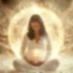 A woman recognizing clear spirit baby signs from her unborn child.


