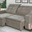 Miniatura: SOFA SAVA RETRATIL 250 SUEDE