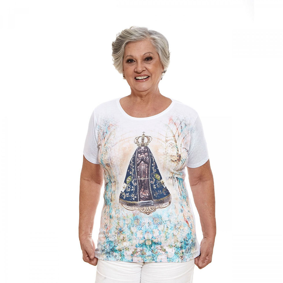 Miniatura: Baby Look Mãe Aparecida do Brasil