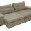 Miniatura: SOFA SAVA RETRATIL 250 SUEDE