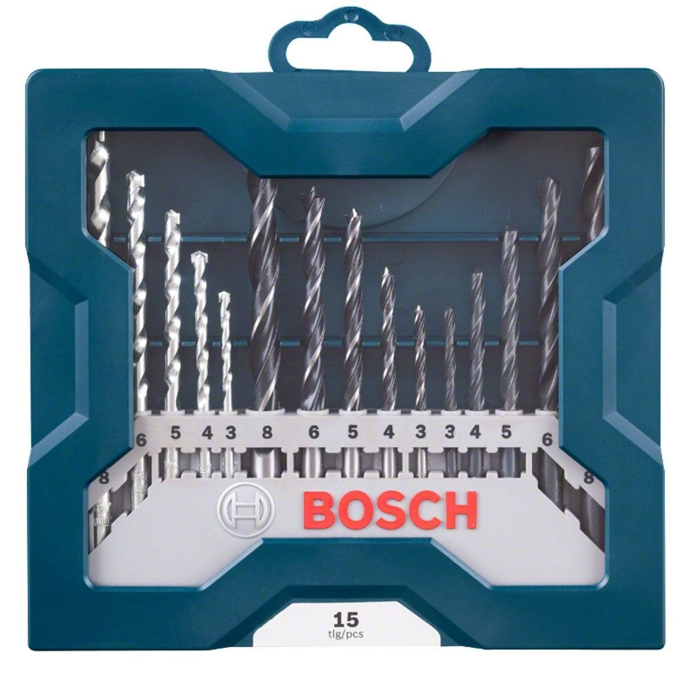 Jogo de Brocas X-line 3 a 8mm c/ 15 Peças