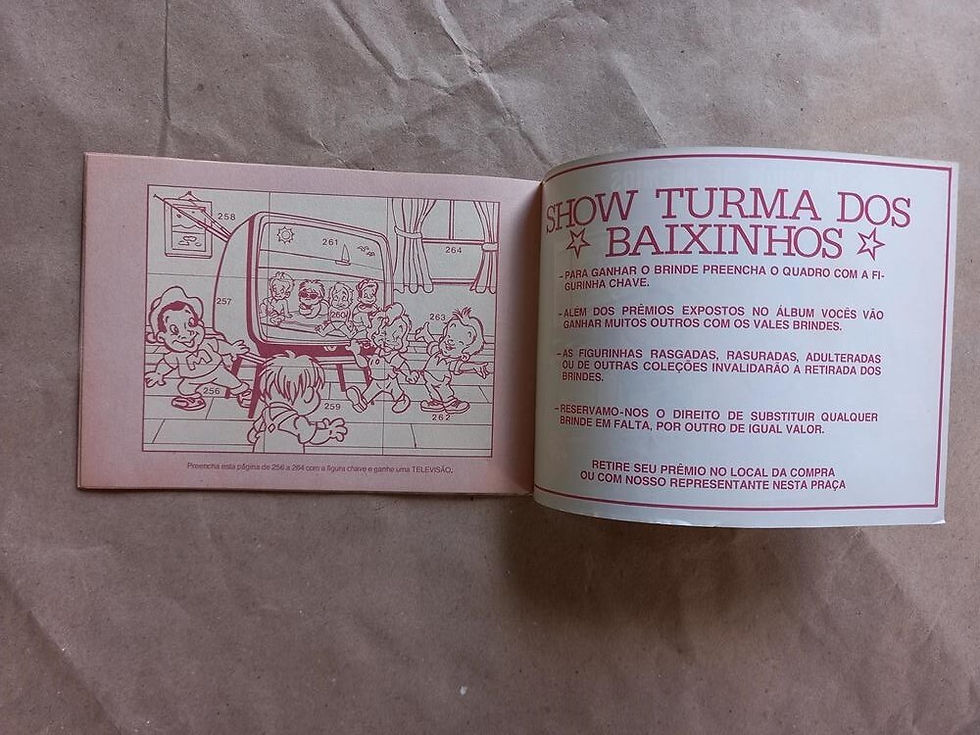 Miniatura: ÁLBUM DE FIGURINHAS SHOW TURMA DOS BAIXINHOS