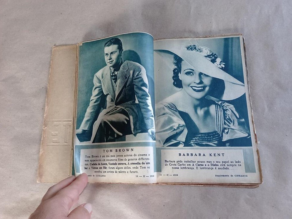 Miniatura: ALBUM CONCURSO CINEARTE - ANO 1935 - RARÍSSIMO