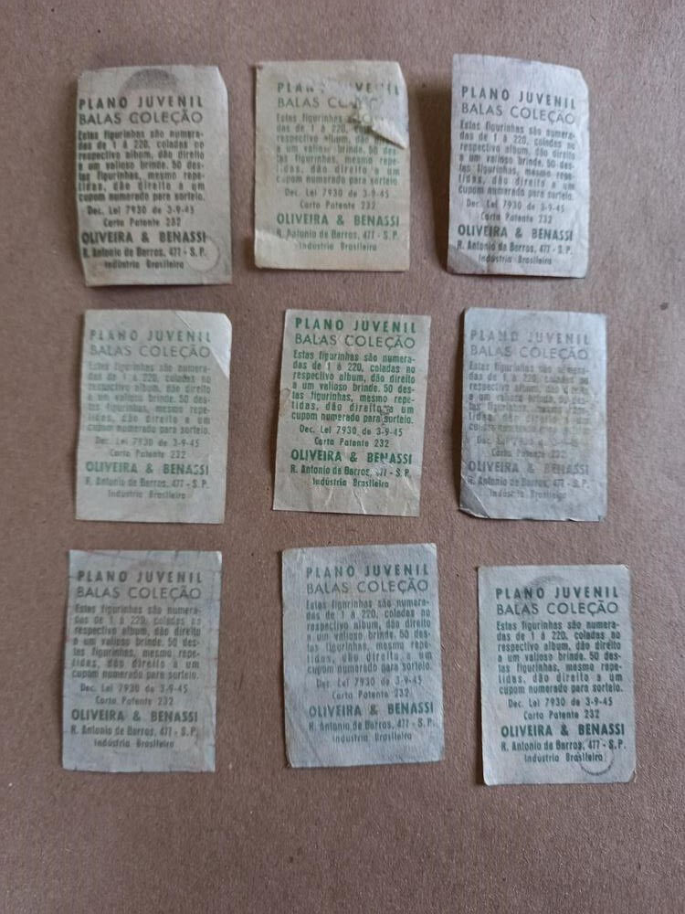 Miniatura: FIGURINHAS BALAS COLEÇÃO PLANO JUVENIL - ANOS 40