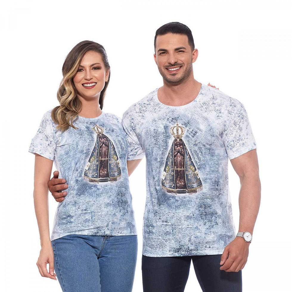 Miniatura: Baby Look Aparecida Luz e Fé