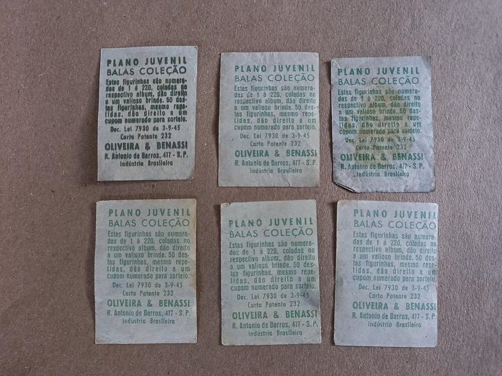 Miniatura: FIGURINHAS BALAS COLEÇÃO PLANO JUVENIL - ANOS 40