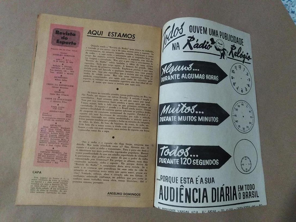 Miniatura: REVISTA DO ESPORTE Nº 1 - PELÉ NA CAPA