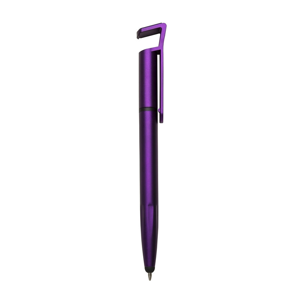 Miniatura: Caneta Plástica Touch com Suporte - 708