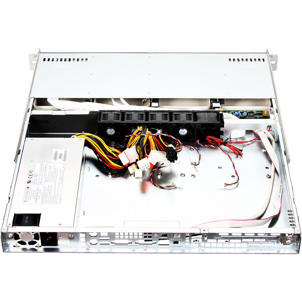 Miniatura: Gabinete Rack 1u Supermicro 4 Gavetas Hot Swap