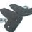 Miniatura: Par Suportes Retrovisor Jeep / Bandeirante LD / LE